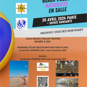 Gala de beachvolley en salle francais